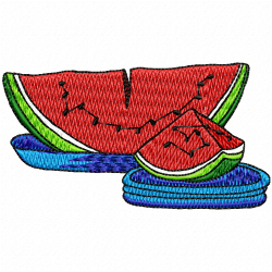 Watermelon Embroidery Design 6